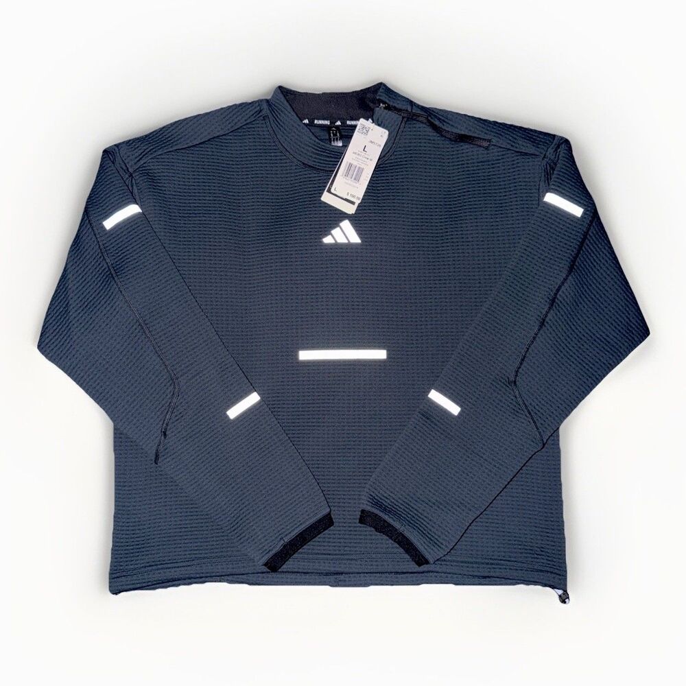 Adidas CLIMAWARM Adi365 Running Crewneck Logo Reflective Moisture-Wicking